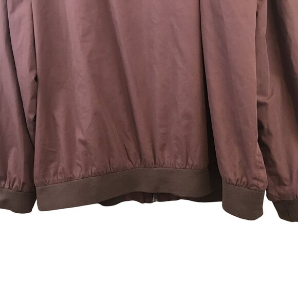 Vintage Barrage 3XL Tall Brown Lightweight Racer Bomber Jacket Pockets Full Zip - Picture 10 of 10